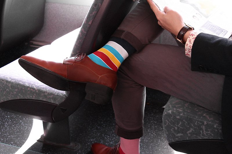 英伦风绅士袜 - York 时尚简约、流行袜子  - 英国设计 - 绅士袜 - 棉．麻 多色