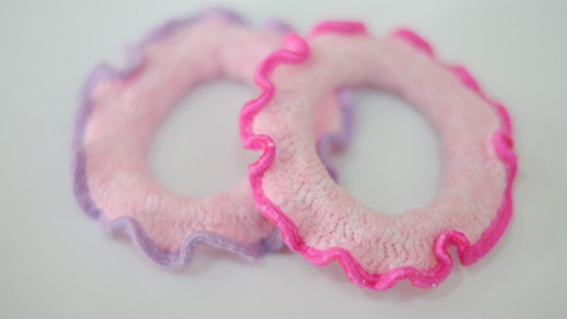 套圈圈 发圈 2个一组 粉粉的 - 发饰 - 其他材质 粉红色