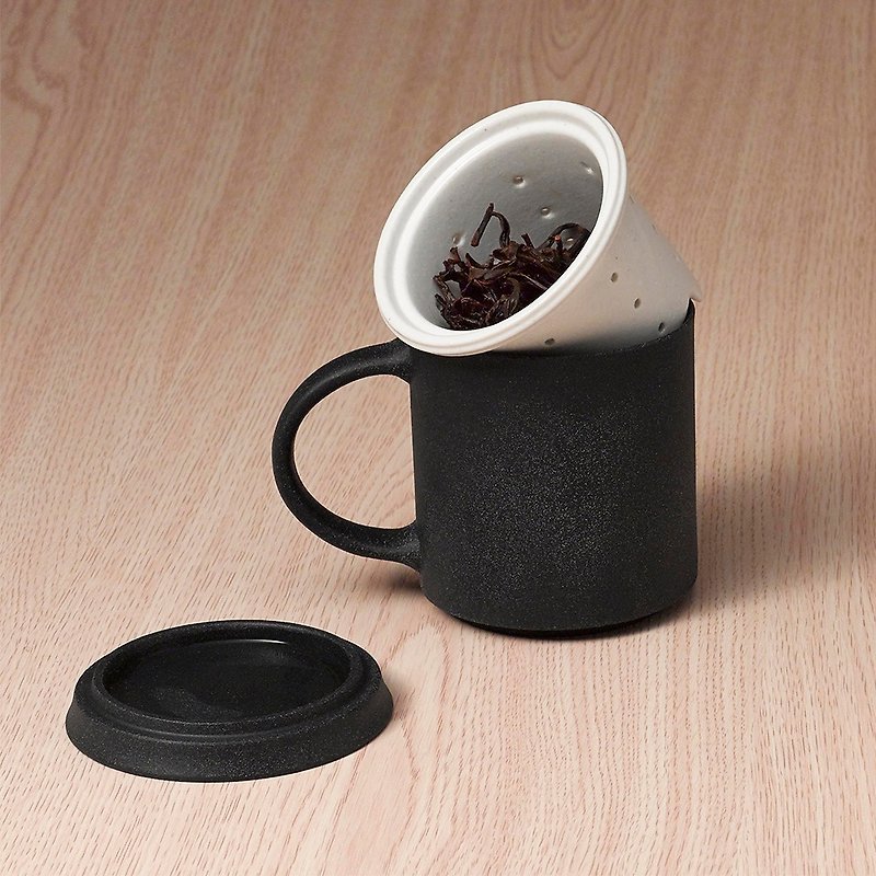 不二堂│T-MUG 黑色岩矿马克杯 - 茶具/茶杯 - 其他材质 黑色