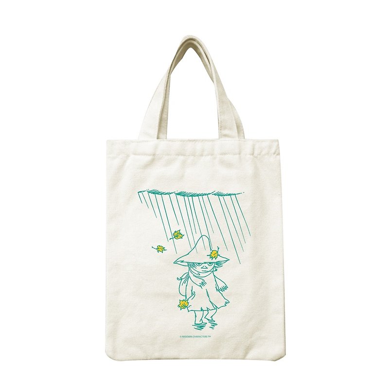 Moomin噜噜米授权-野餐包【雨中散步】 - 手提包/手提袋 - 棉．麻 绿色