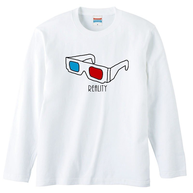 ロングスリーブTシャツ / Reality - 男装上衣/T 恤 - 棉．麻 白色