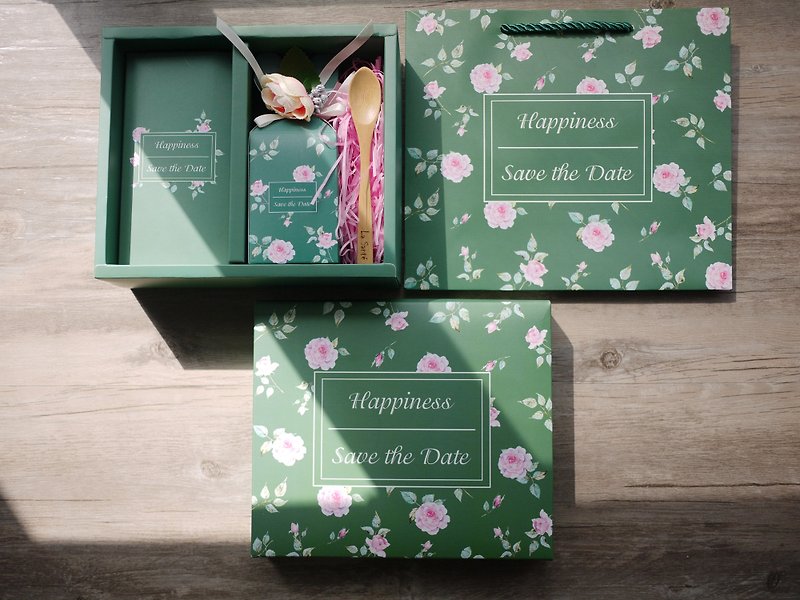 La Santé法式手工果酱 -森林绿意婚礼礼盒(三盒) - 谷物麦片 - 新鲜食材 绿色