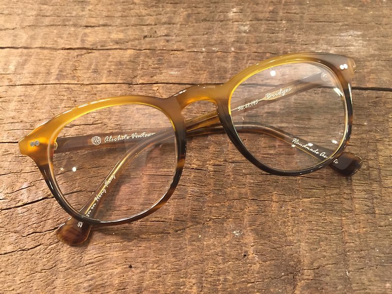 Absolute Vintage - 必列者士街(Bridges Street) 梨型幼框板材眼镜 - Yellow 黄色 - 眼镜/眼镜框 - 塑料 