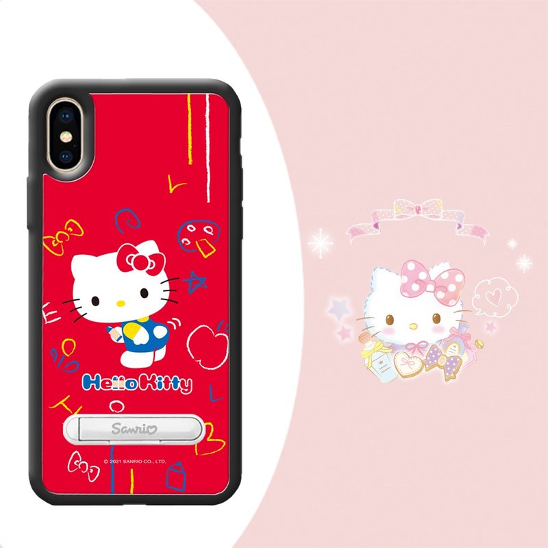 其他材质 手机壳/手机套 多色 - 三丽鸥 iPhone X 全系列 减震立架手机壳-动感凯蒂