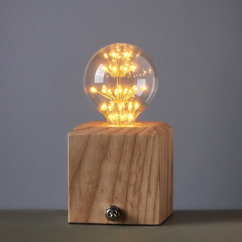 Good Form·好造形\ 复古·实木台灯·方形台灯 - 灯具/灯饰 - 木头 咖啡色