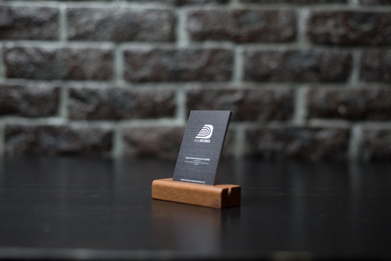 PWW Minimal Table Cardholder - 其他 - 木头 咖啡色