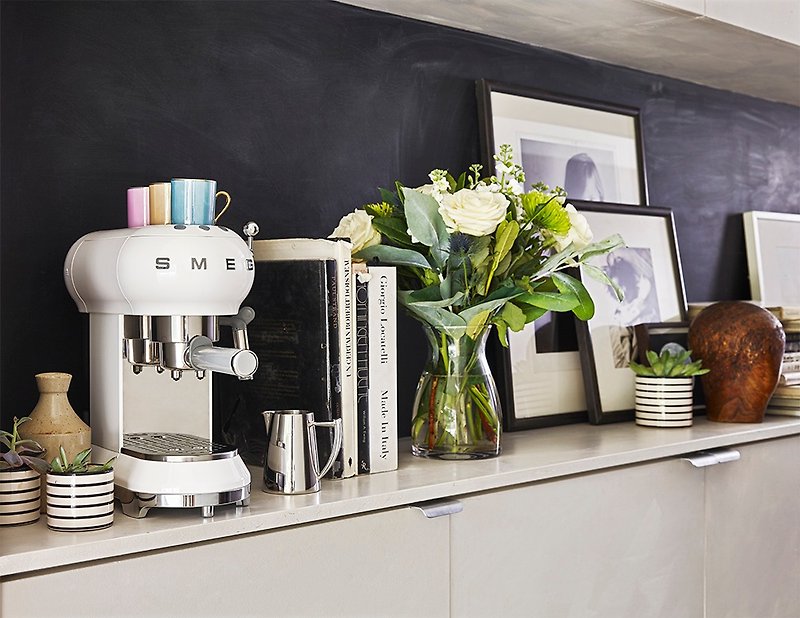 【SMEG】意大利半自动义式咖啡机-珍珠白 - 厨房家电 - 其他金属 白色