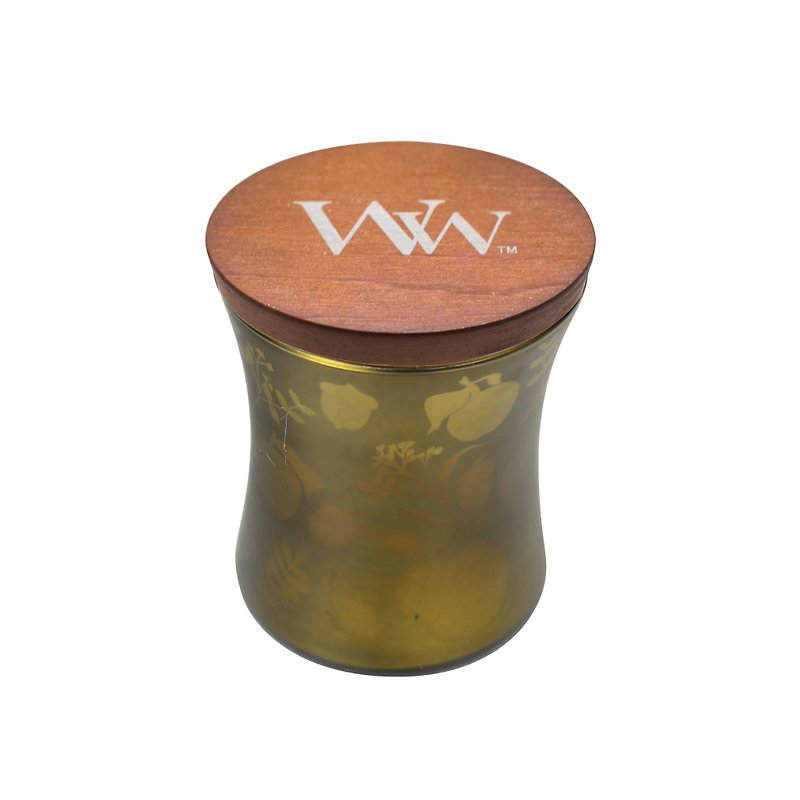 【VIVAWANG】WW 10oz曲线香氛杯蜡-绿野松果 - 蜡烛/烛台 - 蜡 