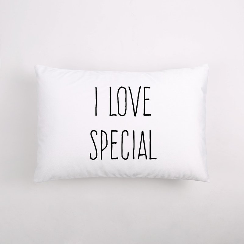 I LOVE SPECIAL / 舒眠枕 / 情人节 / 结婚礼物 - 枕头/抱枕 - 聚酯纤维 白色