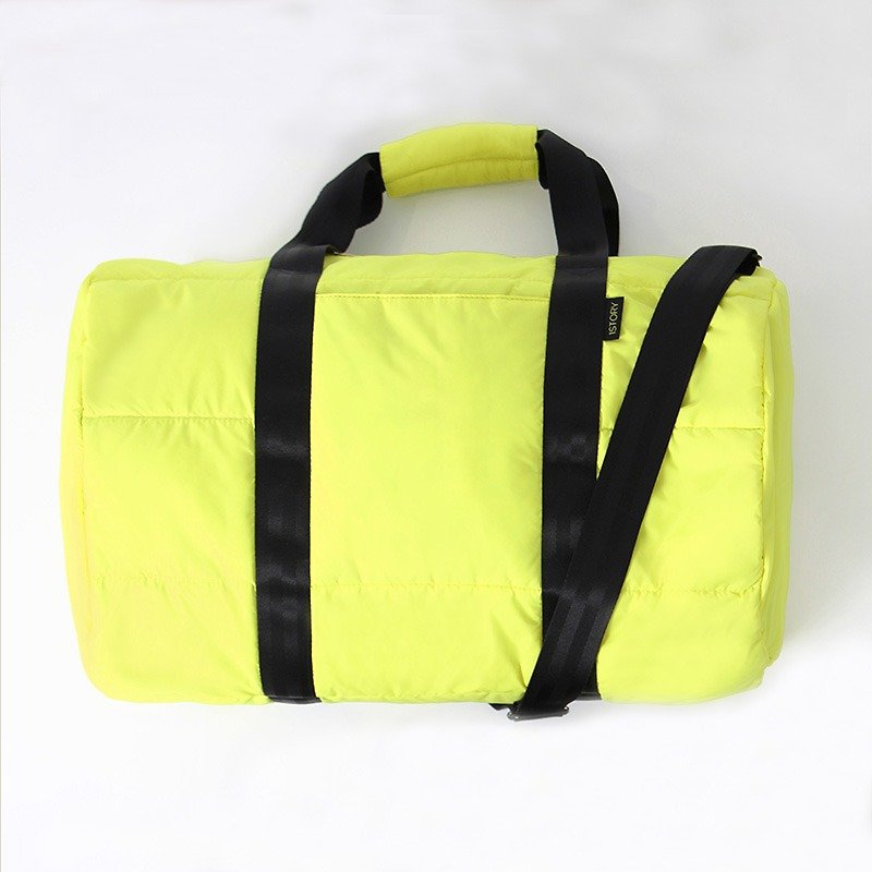 圆筒背包．黄╳黑 - 侧背包/斜挎包 - 其他材质 黄色