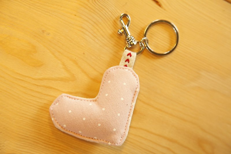 【钥匙圈】偏心吊饰 小吊饰 台湾水色 - 钥匙链/钥匙包 - 其他材质 粉红色