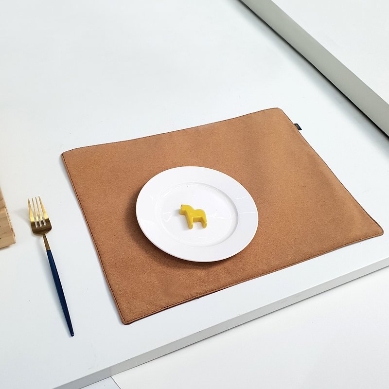 定制文字。轻质软木餐垫 (A款) - 餐垫/桌巾 - 其他材质 咖啡色