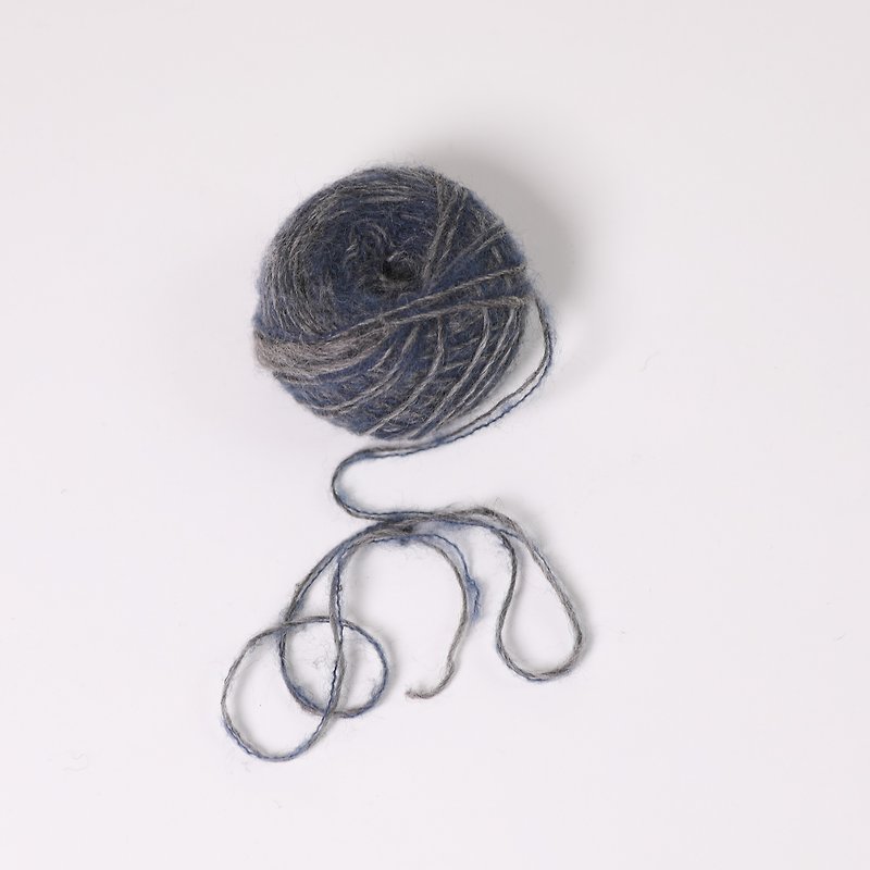 手捻双股毛海-灰雾蓝-公平贸易 - 编织/刺绣/羊毛毡/裁缝 - 羊毛 多色