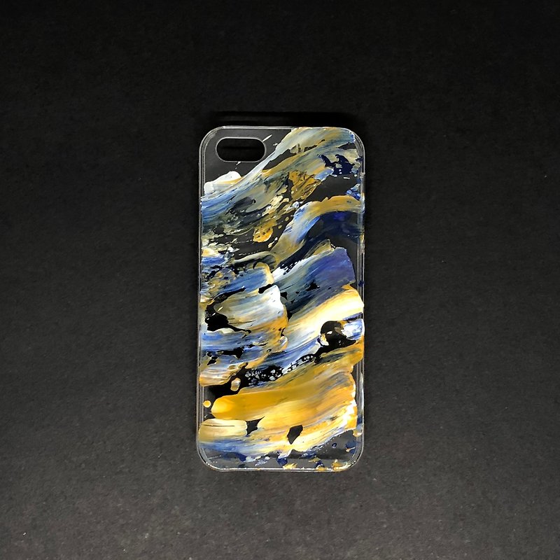 Acrylic 手绘抽象艺术手机壳 | iPhone 5s/SE |  Hello Earth - 手机壳/手机套 - 压克力 蓝色