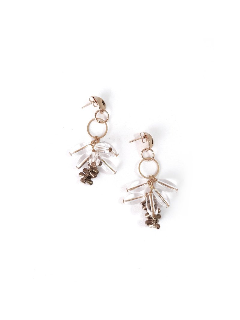 SAORA Earrings :GOLD - 耳环/耳夹 - 不锈钢 金色