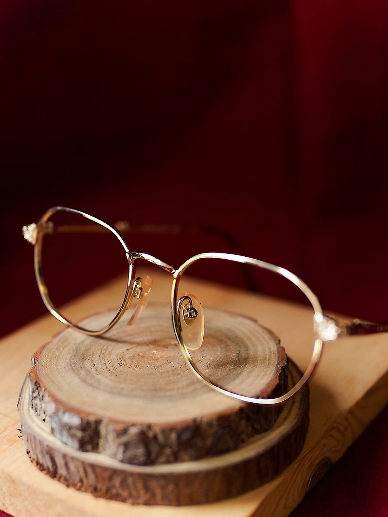 流沙金滋贺书卷文艺恋爱季节 金丝雕花镜方框眼镜Japan / glasses - 眼镜/眼镜框 - 其他金属 金色