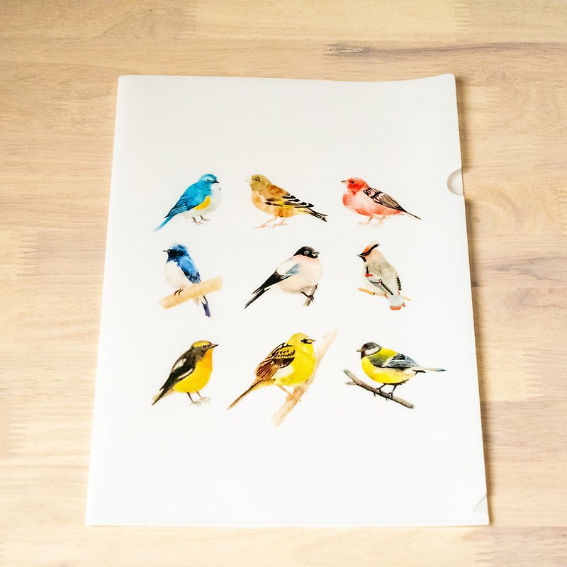 日本の野鳥のファイル - 文件夹/资料夹 - 塑料 白色