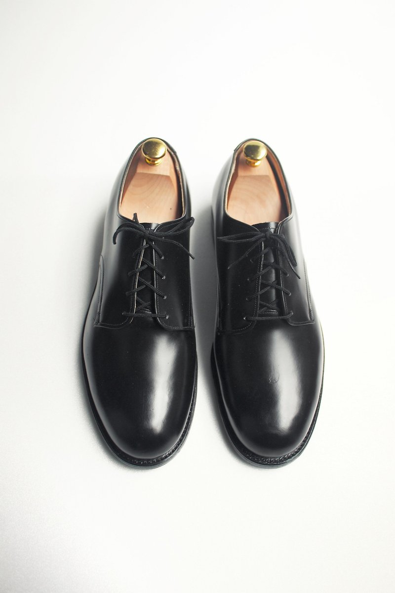 80s 美国海军制式皮鞋｜US Navy Service Shoes US 9.5W EUR 4344 -Deadstock - 男款靴子 - 真皮 黑色