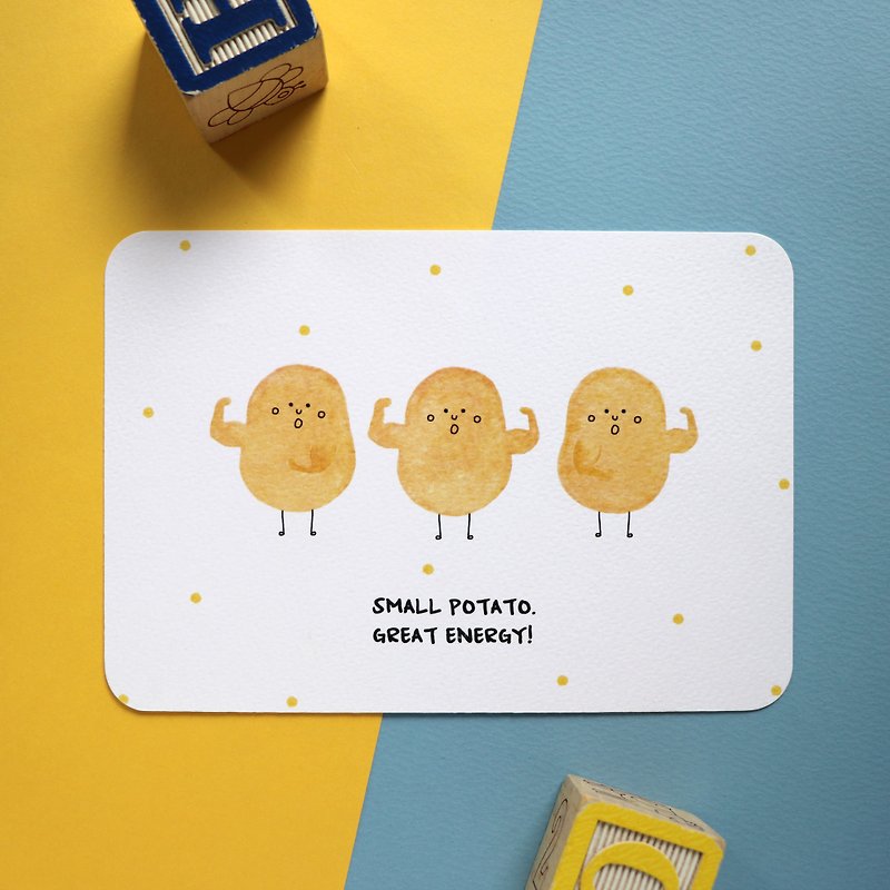 小薯明信片－ 小薯力量 - 卡片/明信片 - 纸 多色