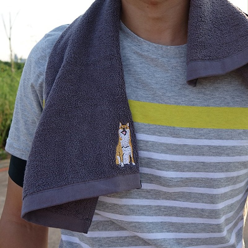 柴犬纯棉毛巾 - 毛巾浴巾 - 棉．麻 透明