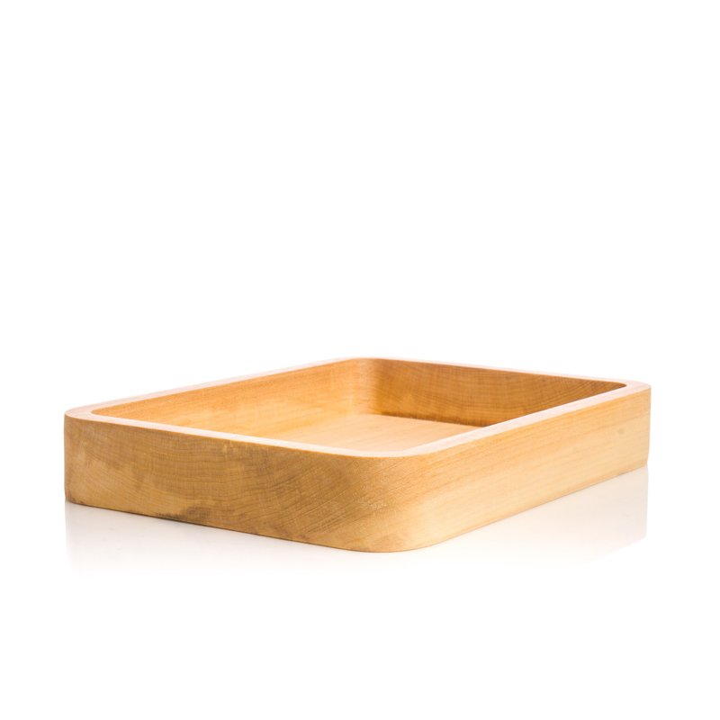 Wood desk organizer Valet tray for men women Wooden catchall tray Key, pencil - 笔筒/笔座 - 木头 