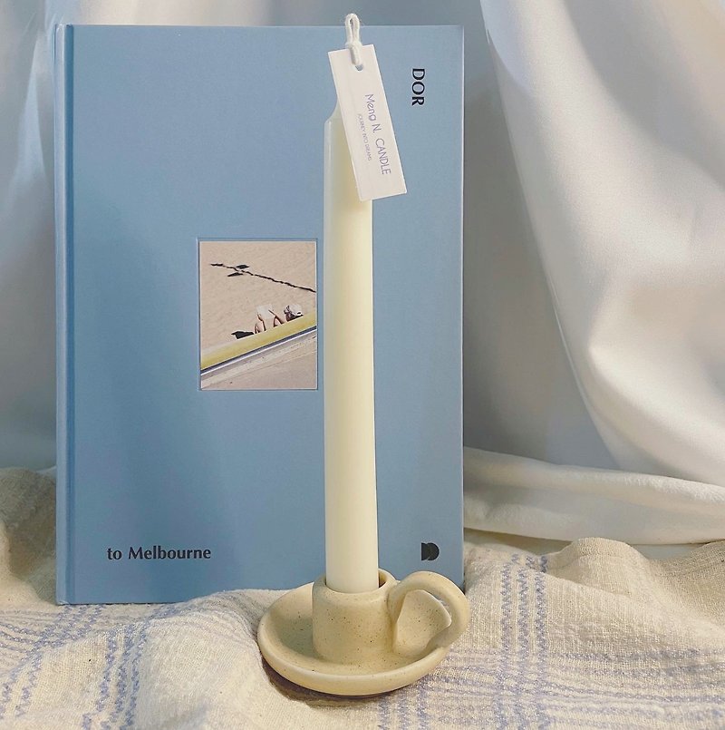 Meng N. 蜡烛周边 | 燕麦陶瓷烛台组合 - 蜡烛/烛台 - 蜡 