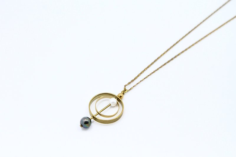 Ocean Planet 珍珠优雅项链 - 项链 - 铜/黄铜 
