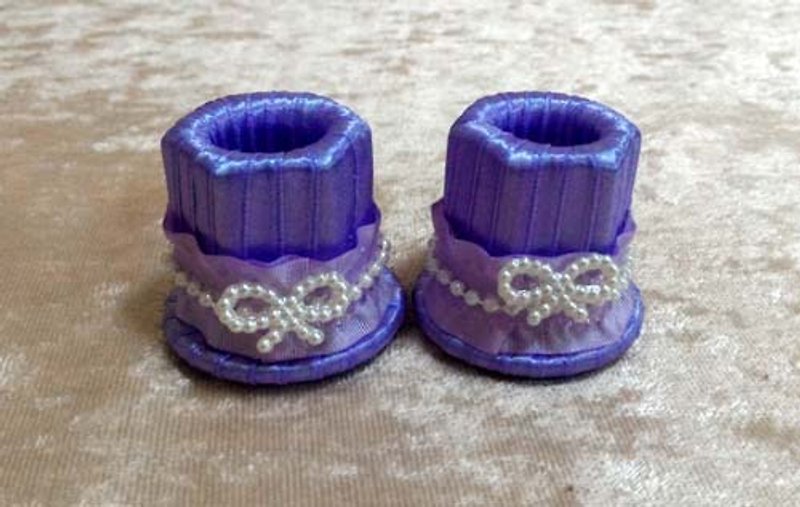 加购商品 - 典雅紫色缎带款笔座 - 笔筒/笔座 - 其他金属 紫色