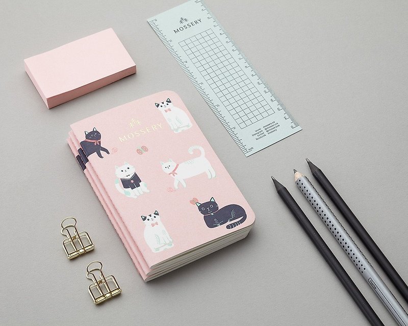 Cats Pink 口袋型笔记本 - 笔记本/手帐 - 纸 粉红色