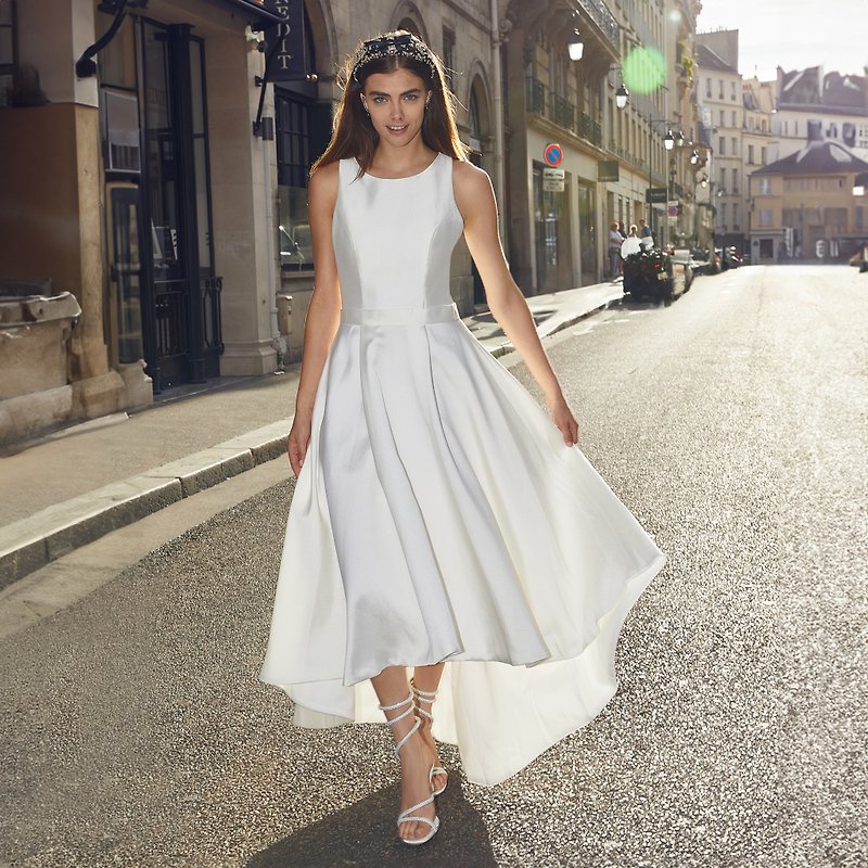【全新上市】Reine前短后长法式轻婚纱 - 晚装/礼服 - 其他人造纤维 白色
