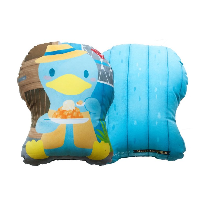 台式点心抱枕 : 芒果冰 - 枕头/抱枕 - 其他材质 蓝色