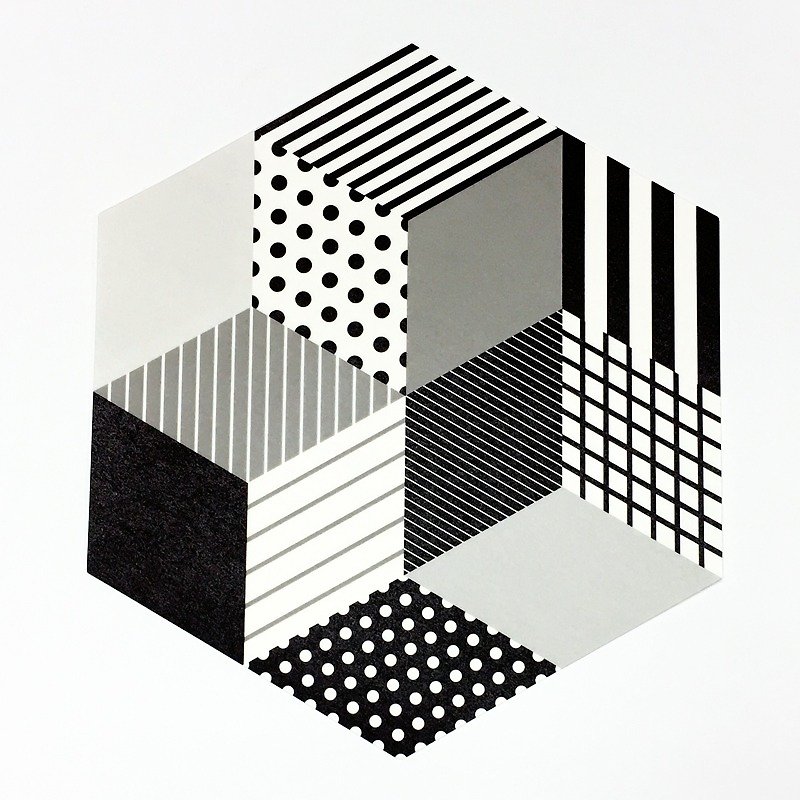 日本KAMOI mt CASA sheet 六角形和纸贴【单色调 (MT03WSH001)】 - 墙贴/壁贴 - 纸 黑色