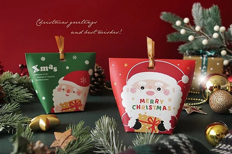 【塔菓】圣诞节限定-微笑老公公饼干礼盒(4包入) - 手工饼干 - 新鲜食材 