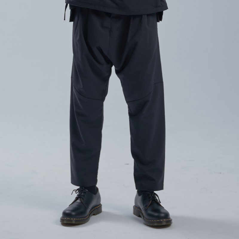 DYCTEAM - SISYPHUS / Waterproof draping pants - 男士长裤 - 聚酯纤维 黑色