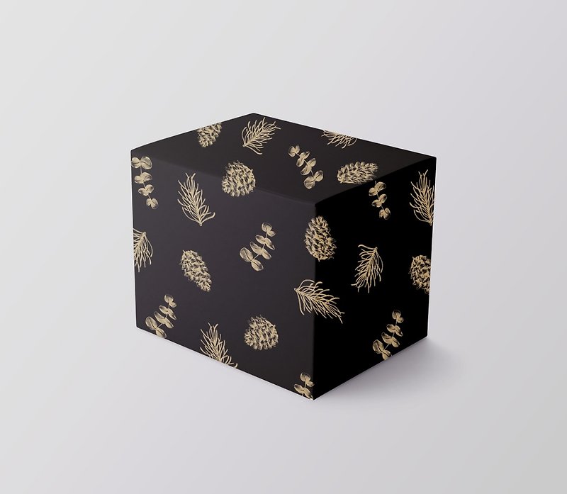 快乐佳节小物包装盒-设计主题:小松鼠的梦幻逸品-黑底 - 纸盒/包装盒 - 纸 黑色