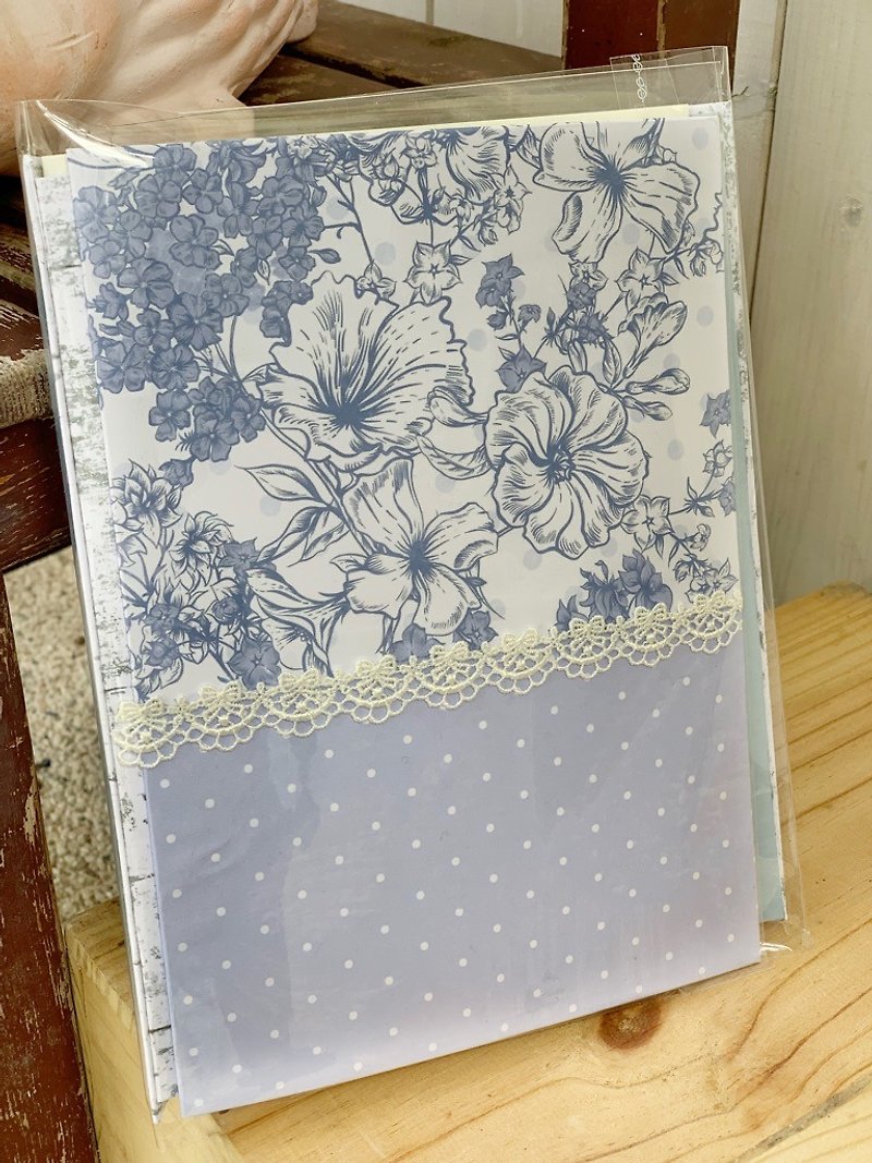 【好日手作】Hannah Zheng  浪漫花园手缝书 - 笔记本/手帐 - 纸 蓝色