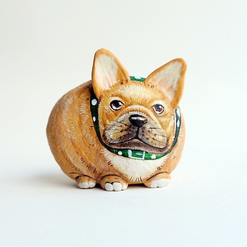 Made to order your dogs on stone painting, handmade gift. - 摆饰 - 石头 咖啡色