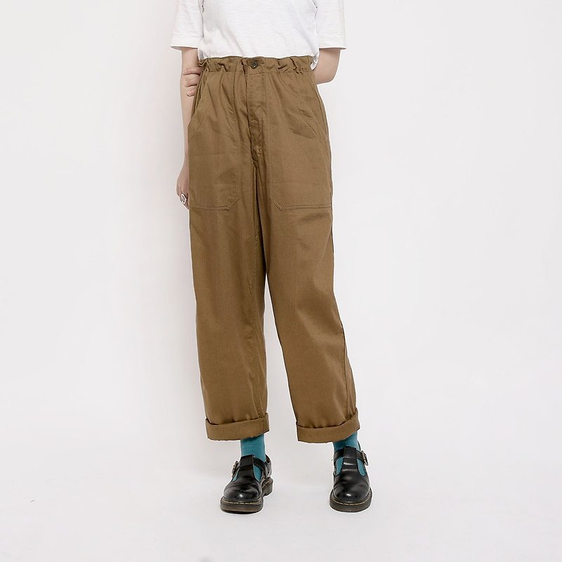 捷克军队公发工作裤 / Vintage - 女装长裤 - 其他材质 咖啡色