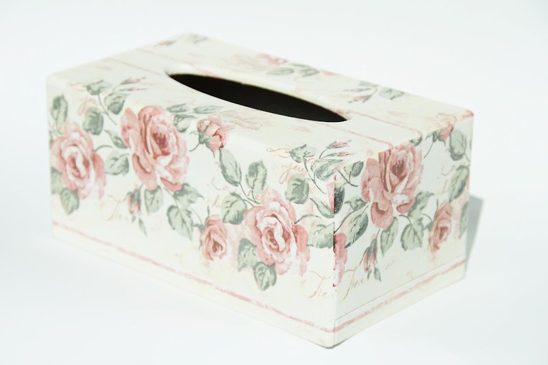  0918面纸盒 - 摆饰 - 木头 粉红色