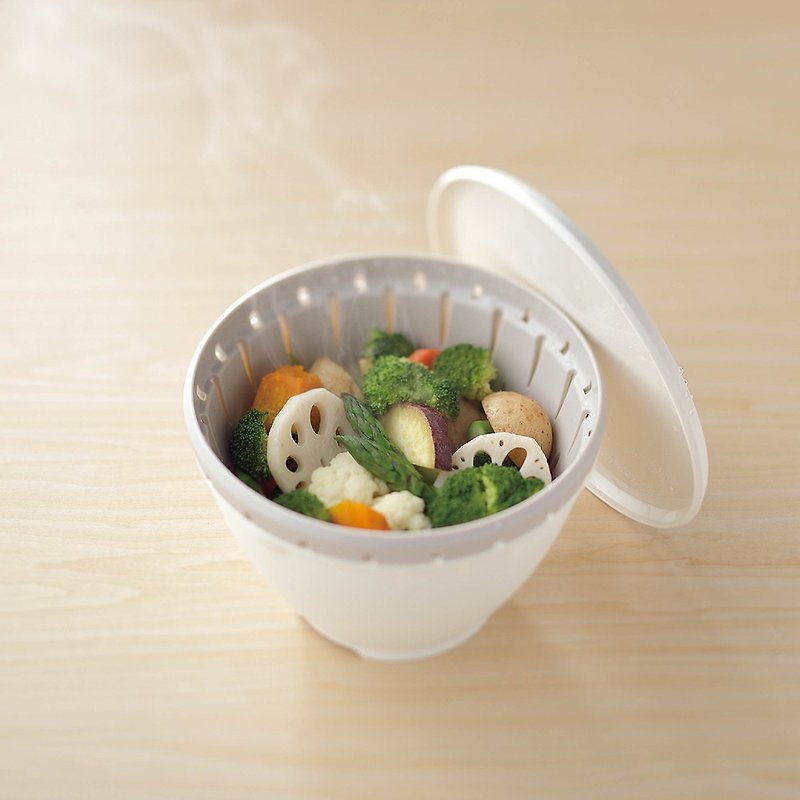 LIBERALISTA多用途可微波耐热沥水篮组(小) - 厨房用具 - 塑料 白色