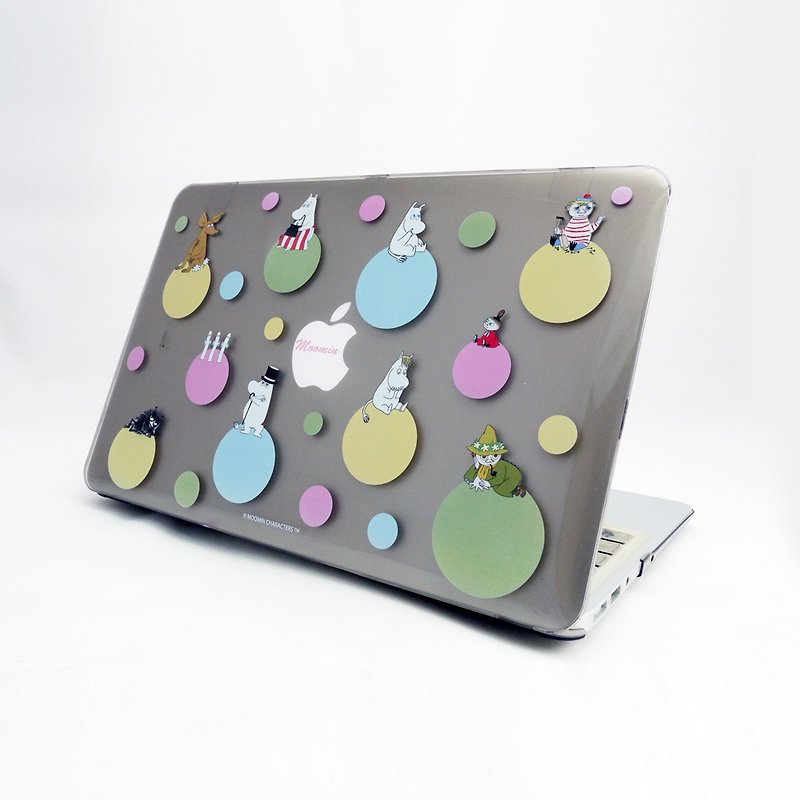Moomin噜噜米正版授权-Macbook水晶壳【彩虹泡泡】 - 平板/电脑保护壳 - 塑料 灰色