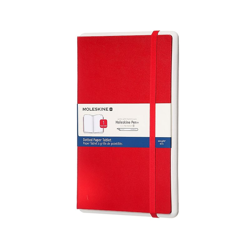 MOLESKINE 智慧型补充本 - L 型 - 点线红 - 烫金服务 - 笔记本/手帐 - 纸 红色