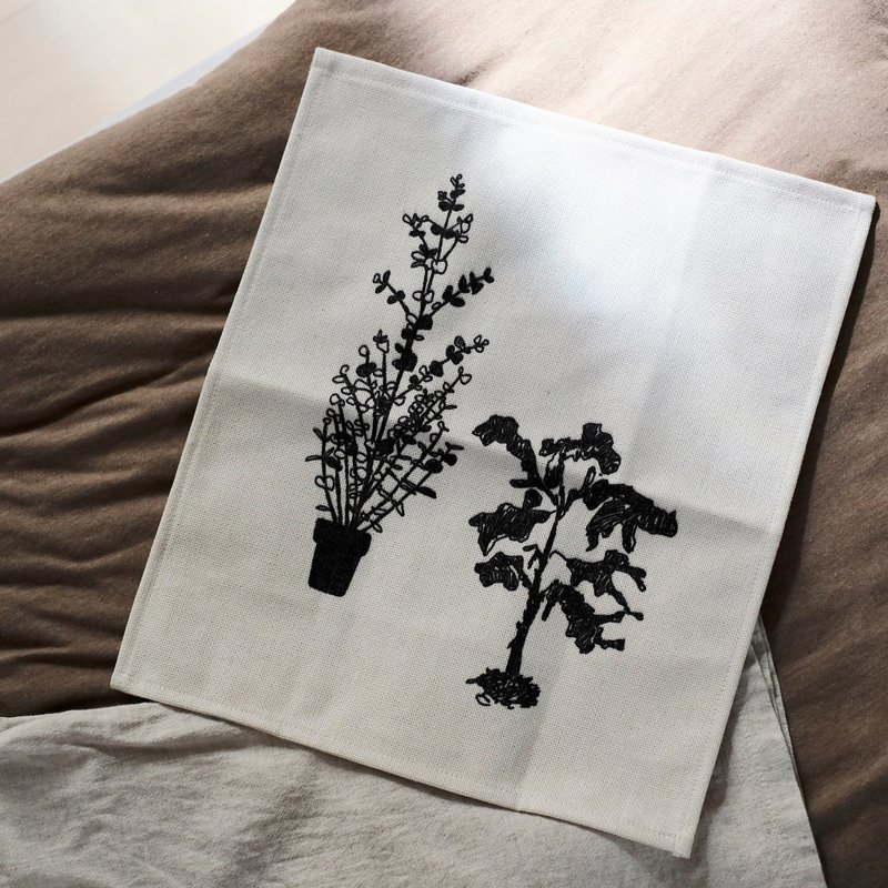 plant3 cloth poster - 海报/装饰画/版画 - 棉．麻 白色