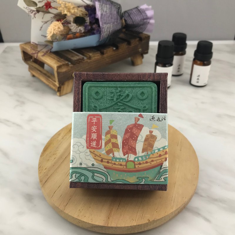 源森活福皂系列-平安顺遂福气皂 买二送一 - 肥皂/手工皂 - 其他材质 绿色