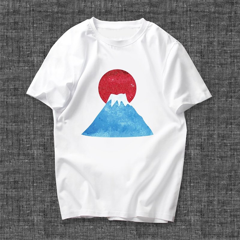 定制化 短袖T恤 富士山 - 男装上衣/T 恤 - 棉．麻 多色