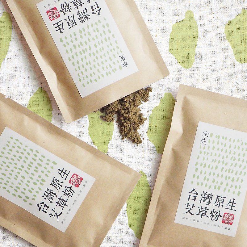 台湾原生艾草粉 · 3入 - 防蚊用品 - 植物．花 卡其色
