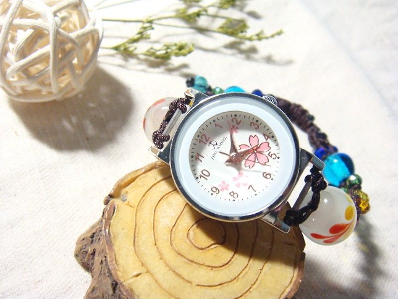 柚子林手工琉璃 - 手表 - 设计款 - 爱恋 (彩虹款) - 女表 - 玻璃 多色