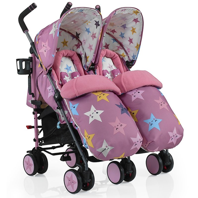英国 Cosatto Supa Dupa 双人婴儿车 - Happy Stars - 婴儿车/手推车 - 其他材质 粉红色