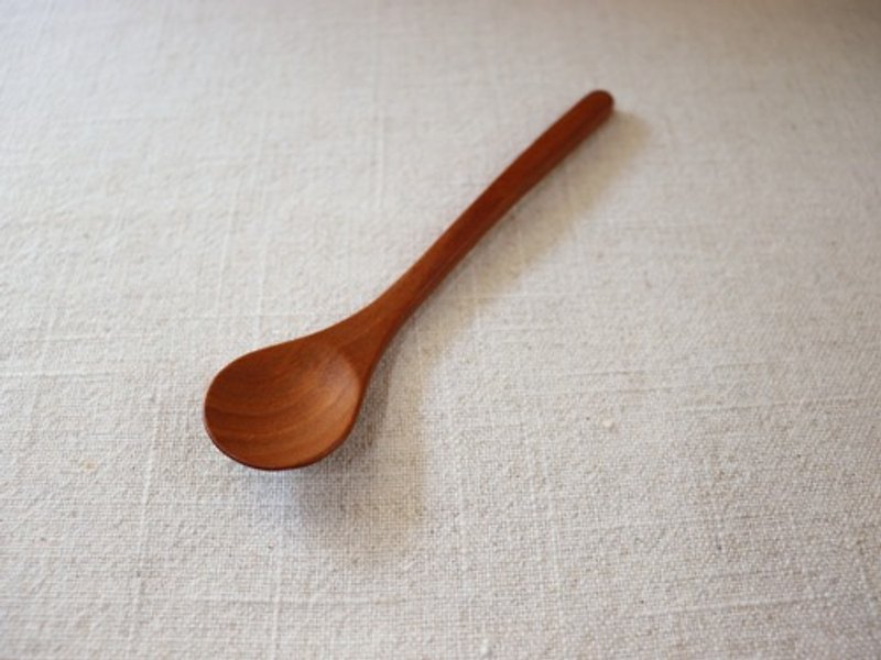 チェリーのデザートスプーン - 餐刀/叉/匙组合 - 木头 咖啡色