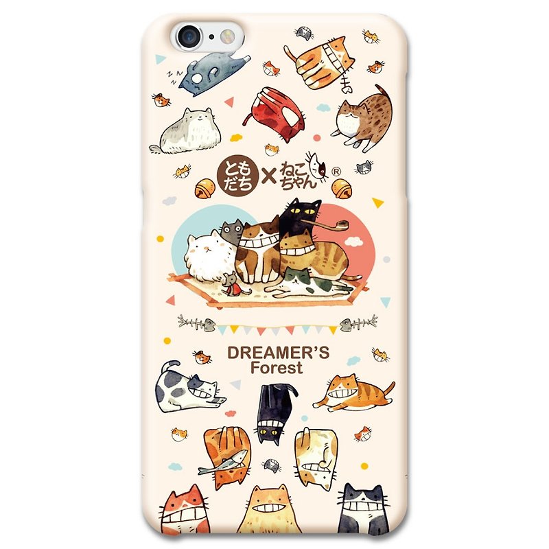 (接单订制) afu插画手机壳(硬壳)-iPhone系列-猫咪一百种生活 - 手机壳/手机套 - 塑料 粉红色